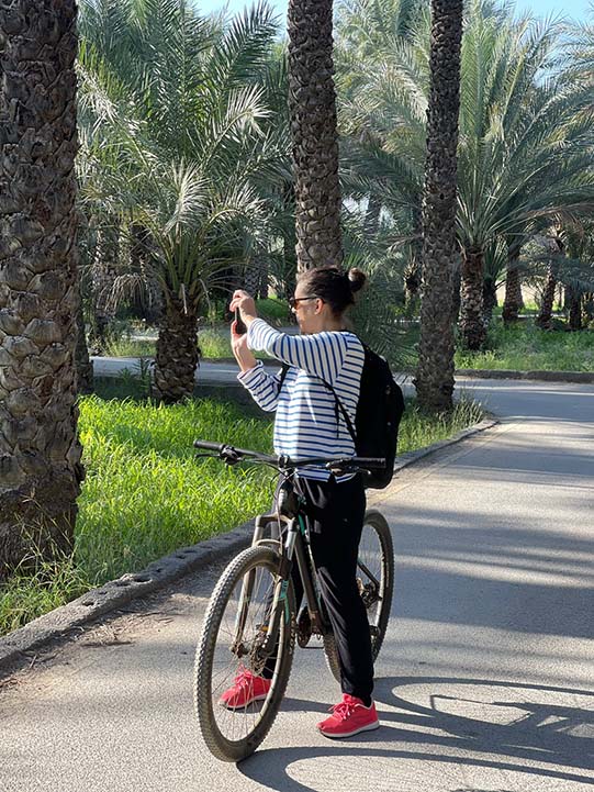 Guests capturing old al hamra beauty