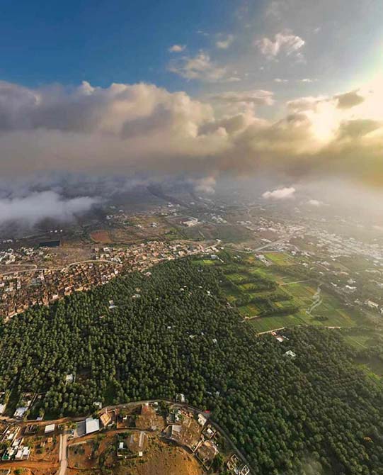 Panoramic view from old al hamra