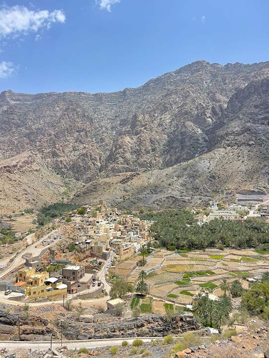 Areial view of bilad sayt village