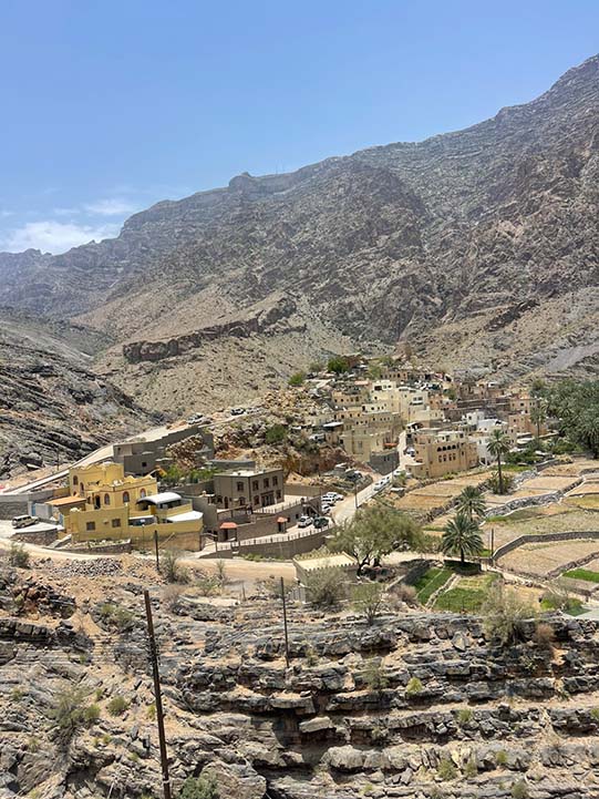 Panoramic view from bilad sayt village buildings