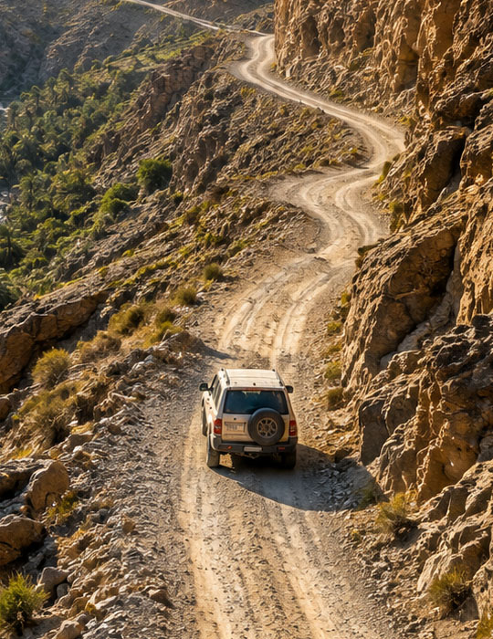 vehicle going to bilad sayt mountain