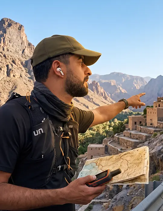 Ali, a local Oman guide with knowledge of mountain roads and traditional villages
