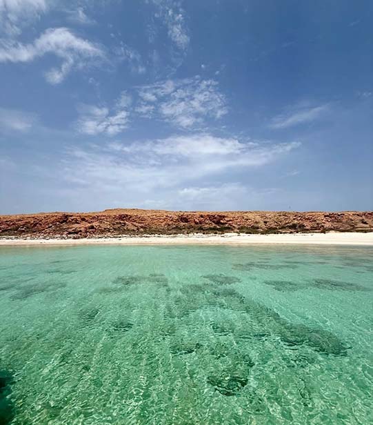 Clear sea water from Daymaniyat Island