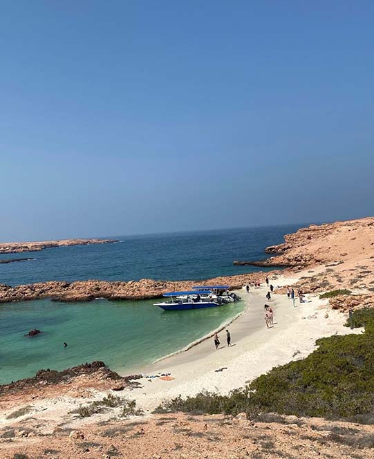 Aerial view from Daymaniyat Island