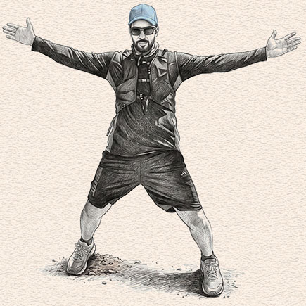 Illustration of Ali welcoming guests with open arms