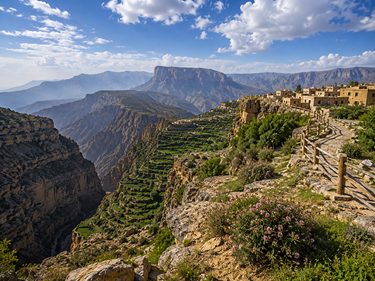 Panoramic view from Jabal Akhdar trip