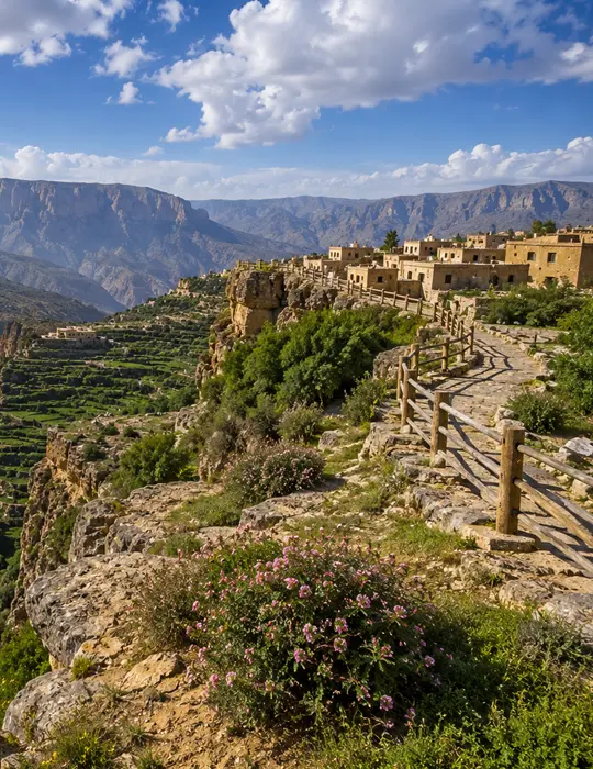 Panoramic view from Jabal Akhdar trip