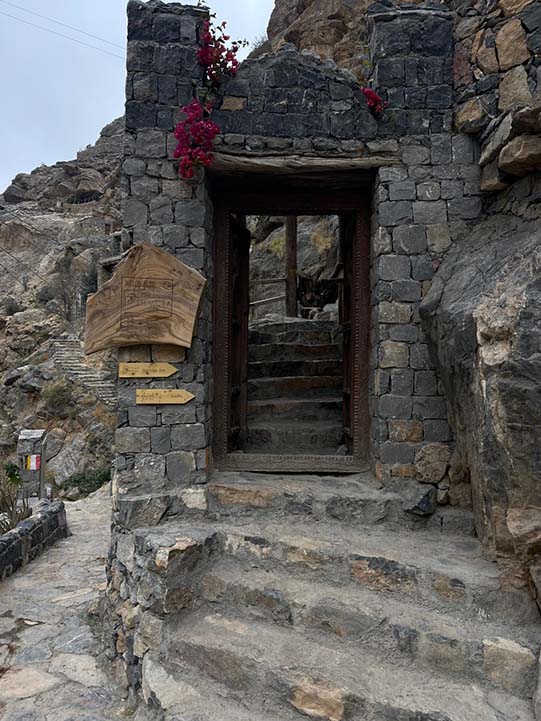 Jabal akhthar house steps