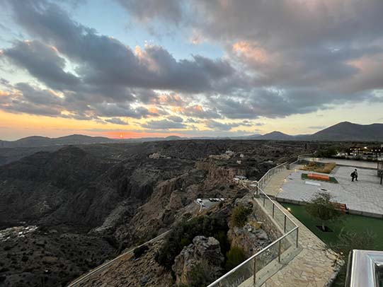 Panoramic view from Jabal akhthar