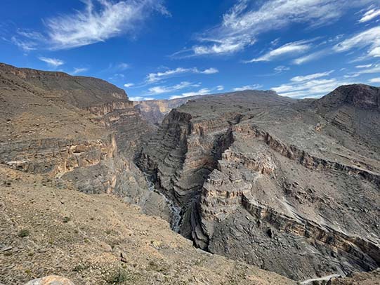 panoramic view of Jebel Shams
