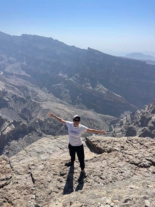 a girl in Jebel Shams