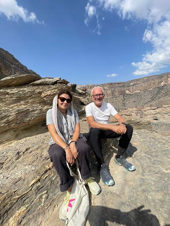 a couple in Jebel Shams