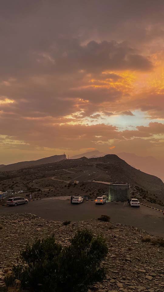 Sunset over the Jebel Hat