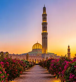 Sultan Qaboos Grand Mosque in Muscat, Oman