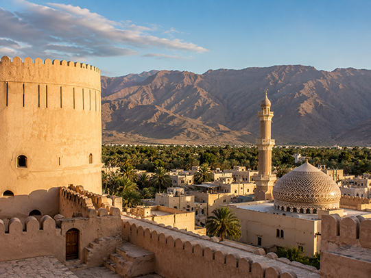 Panoramic view from nizwa village