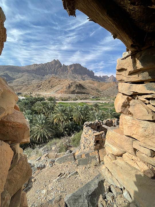rocks view during wadi ghul adventure tour